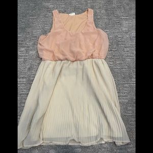 Cute Pink & Cream Dress